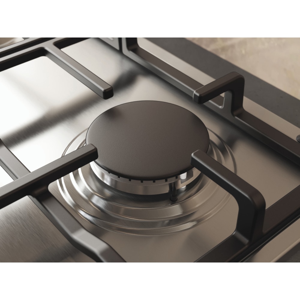 Plita incorporabila WHIRLPOOL TKRL 660 IX, Gaz, 4 arzatoare, inox