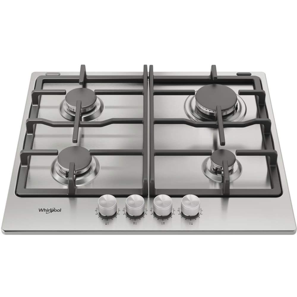 Plita incorporabila WHIRLPOOL TKRL 660 IX, Gaz, 4 arzatoare, inox