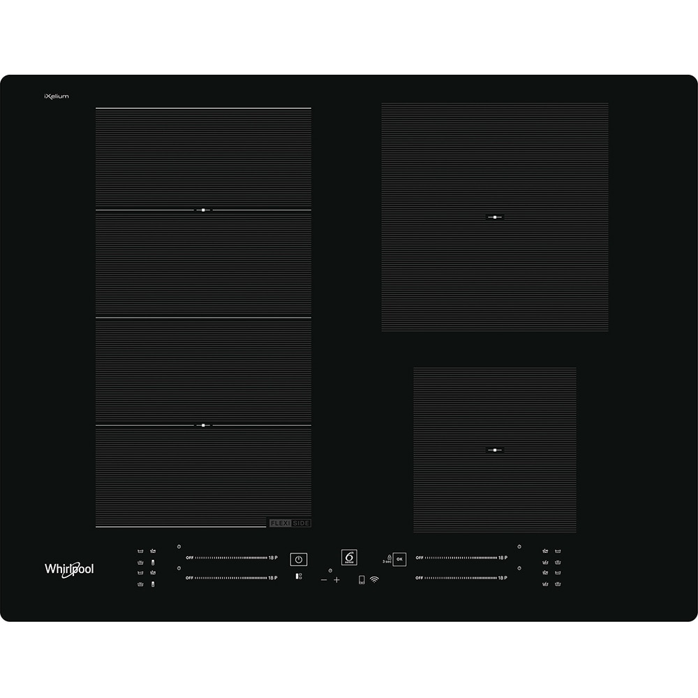 Plita incorporabila WHIRLPOOL WF S2765 NE/IXL, Inductie, 4 arzatoare, Touch Control, negru