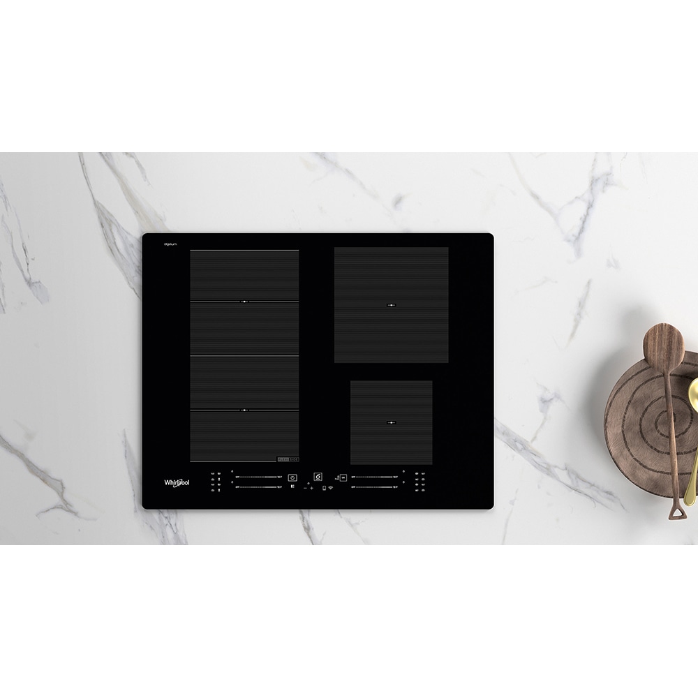 Plita incorporabila WHIRLPOOL WF S2765 NE/IXL, Inductie, 4 arzatoare, Touch Control, negru