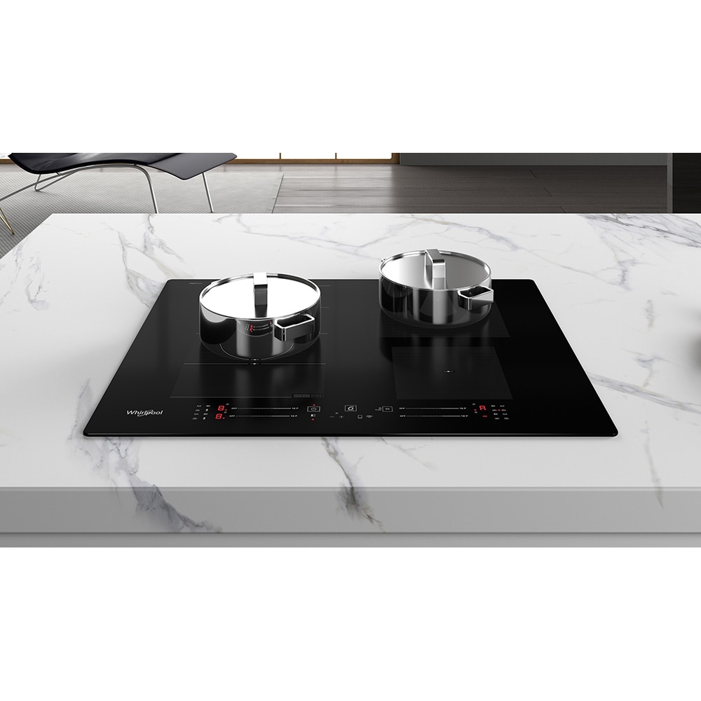 Plita incorporabila WHIRLPOOL WF S2765 NE/IXL, Inductie, 4 arzatoare, Touch Control, negru