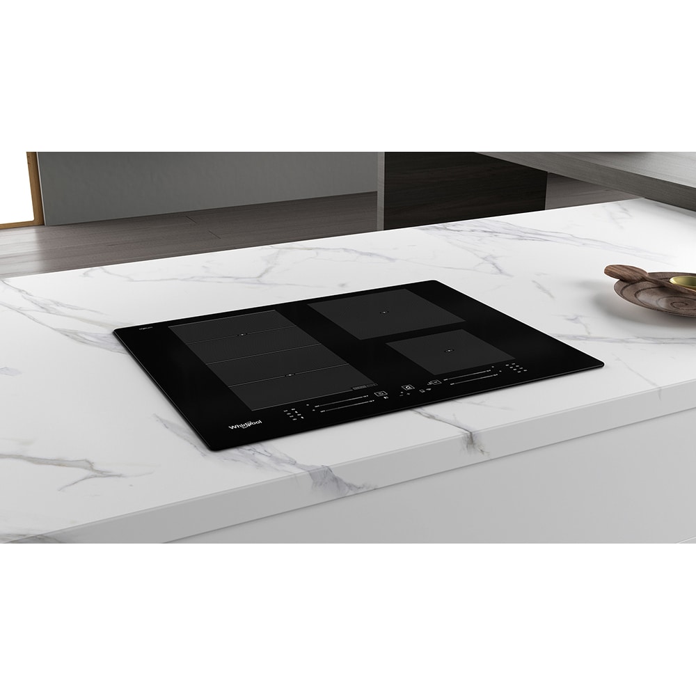 Plita incorporabila WHIRLPOOL WF S2765 NE/IXL, Inductie, 4 arzatoare, Touch Control, negru