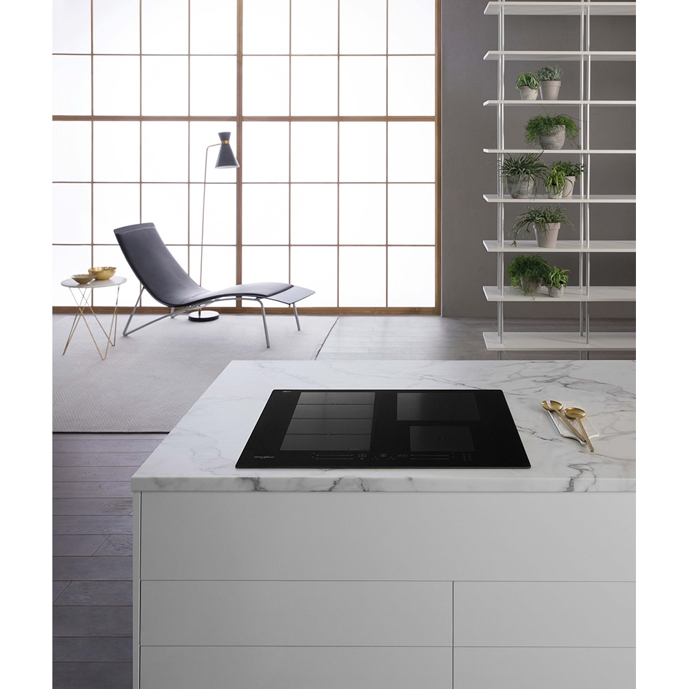 Plita incorporabila WHIRLPOOL WF S2765 NE/IXL, Inductie, 4 arzatoare, Touch Control, negru