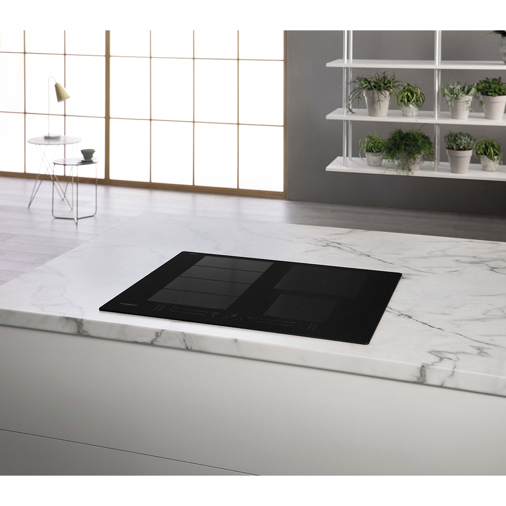 Plita incorporabila WHIRLPOOL WF S2765 NE/IXL, Inductie, 4 arzatoare, Touch Control, negru