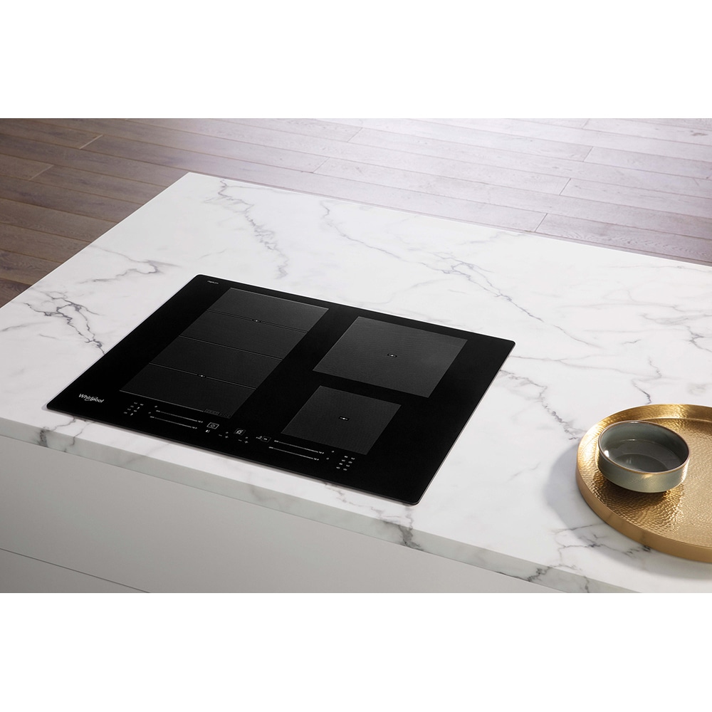 Plita incorporabila WHIRLPOOL WF S9365 BF/IXL, Inductie, 4 arzatoare, Touch Control, negru