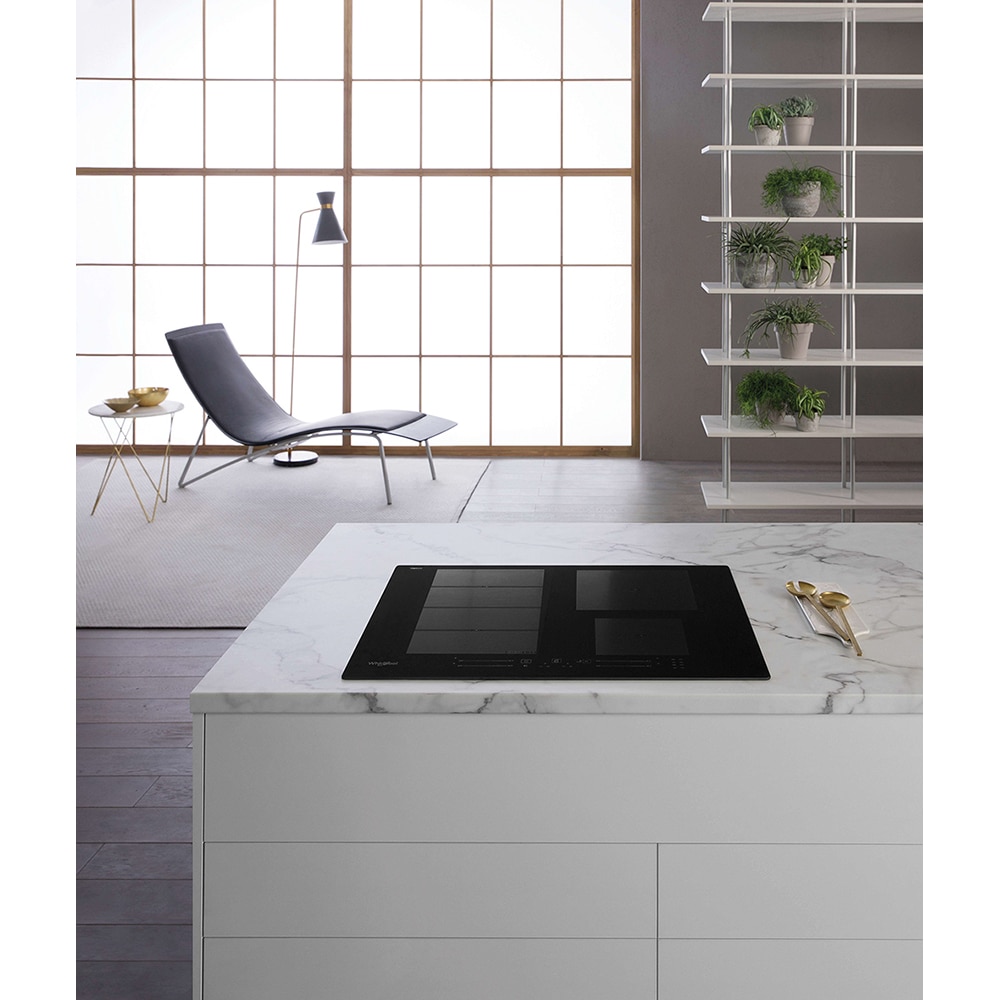 Plita incorporabila WHIRLPOOL WF S9365 BF/IXL, Inductie, 4 arzatoare, Touch Control, negru