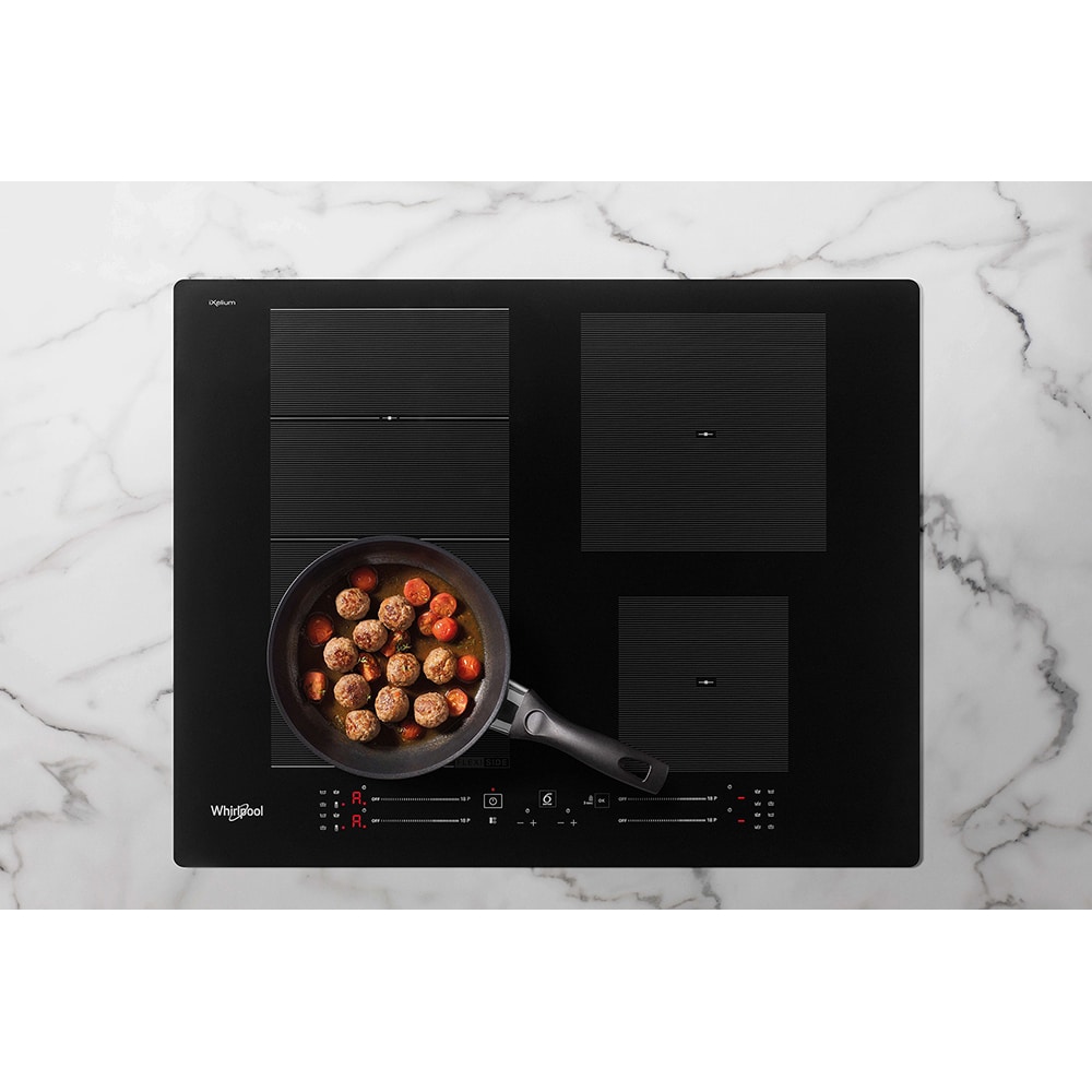 Plita incorporabila WHIRLPOOL WF S9365 BF/IXL, Inductie, 4 arzatoare, Touch Control, negru