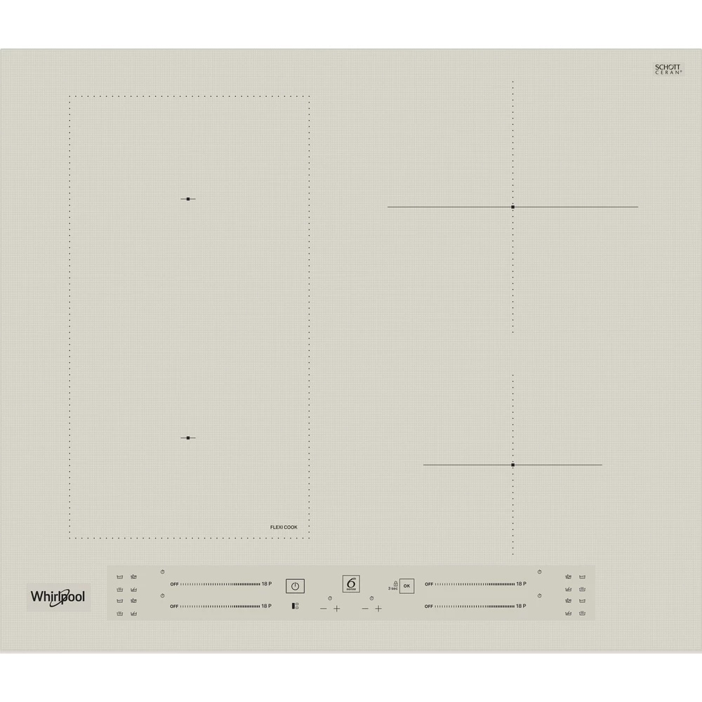 Plita incorporabila WHIRLPOOL WL S2760 BF/S, Inductie, 4 arzatoare, Touch Control, Silver Dawn