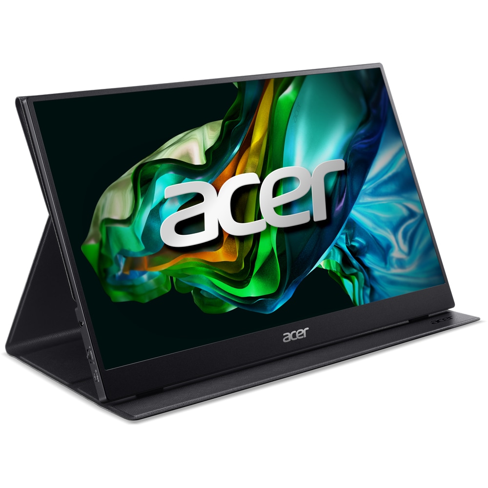 Monitor portabil LED IPS ACER PM161QB, 15.6", Full HD, 60Hz, AMD FreeSync, HDR10, negru