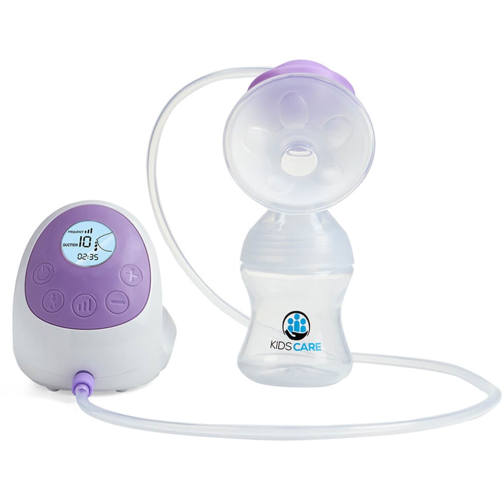 Pompa de san electrica KIDSCARE KC103, 130ml, alb-mov