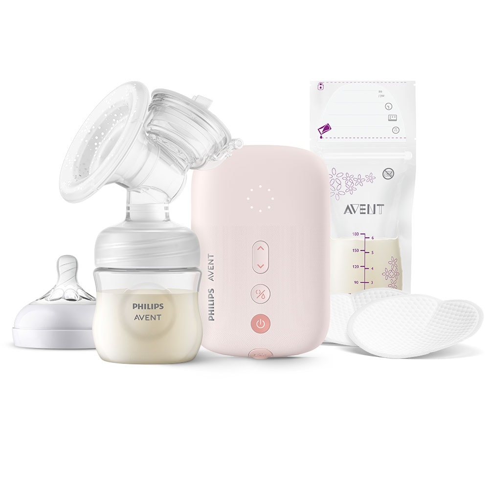 Pompa de san electrica PHILIPS AVENT SCF395/31, roz-alb