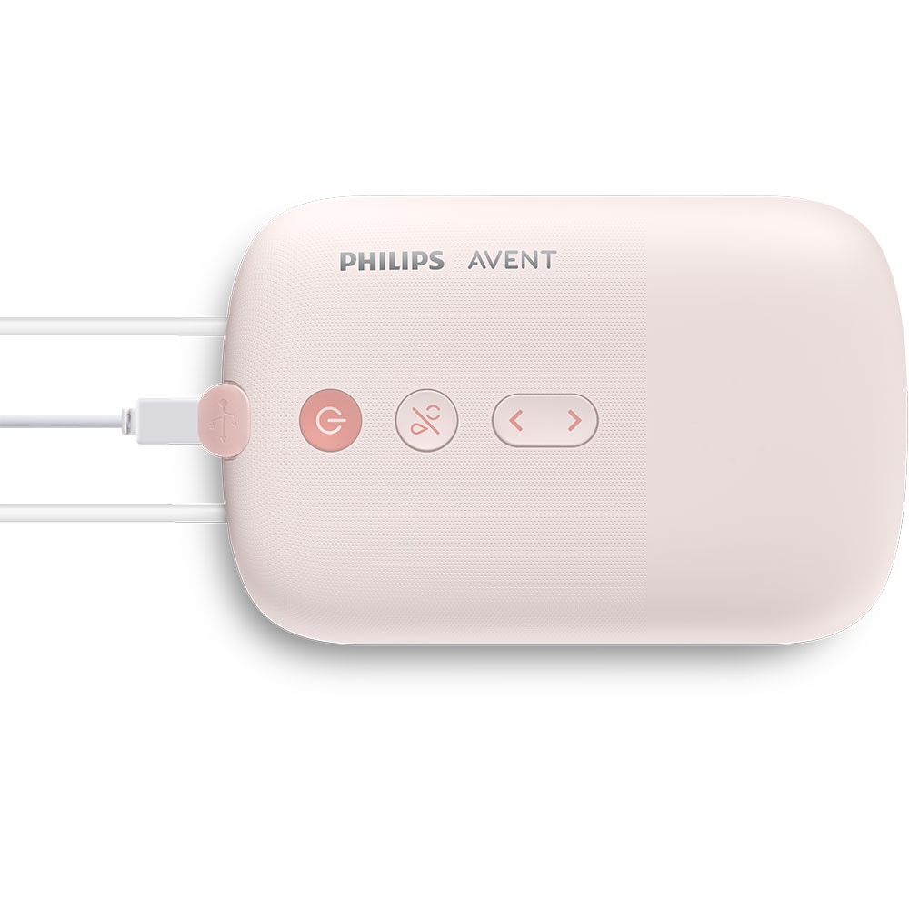 Pompa de san electrica dubla PHILIPS AVENT SCF397/31, roz-alb