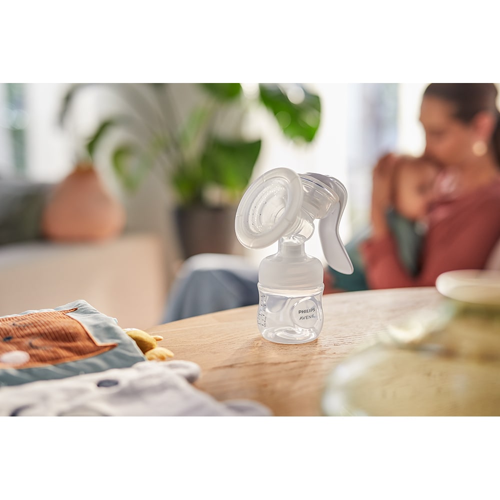 Kit pompa de san manuala PHILIPS AVENT SCF430/20, 125 ml, alb-transparent