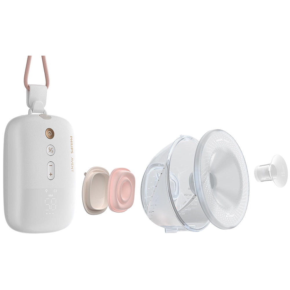 Pompa de san electrica dubla PHILIPS AVENT SCF532/11, 200ml, alb-transparent