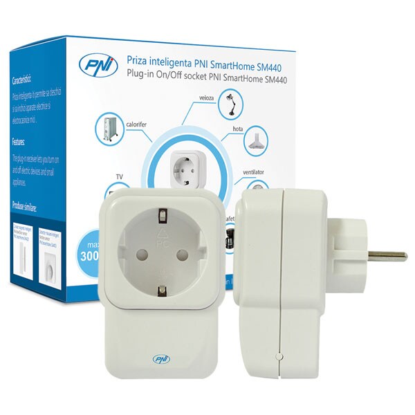 Priza inteligenta PNI SmartHome SM440, Wi-Fi
