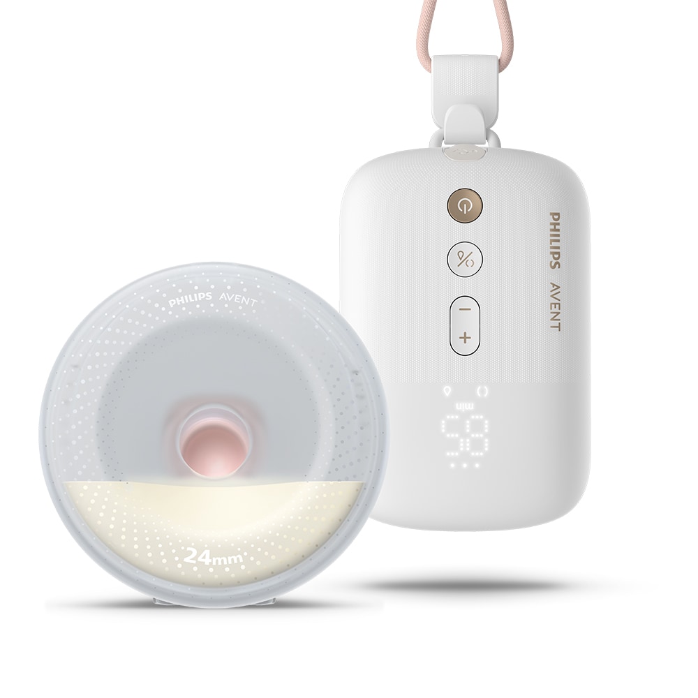 Pompa de san electrica PHILIPS AVENT Hands-free SCF531/11, 200ml, alb-transparent