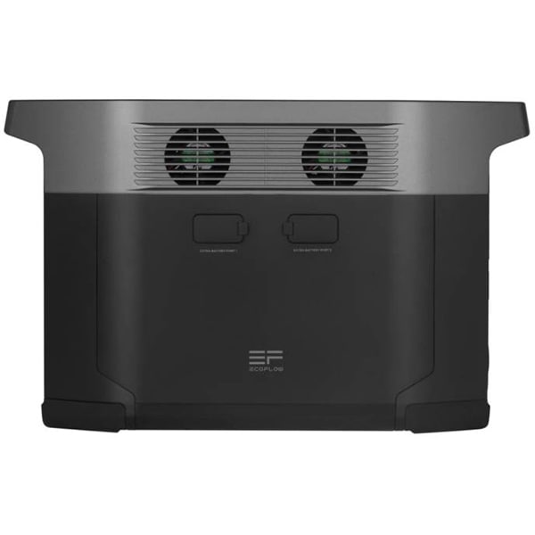 Statie incarcare ECOFLOW Delta Max 2000, 2016Wh, 2400W, Schuko, USB A, USB C, Fast charge, negru