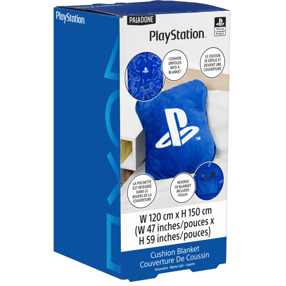 Set patura si perna PLAYSTATION Logo, albastru