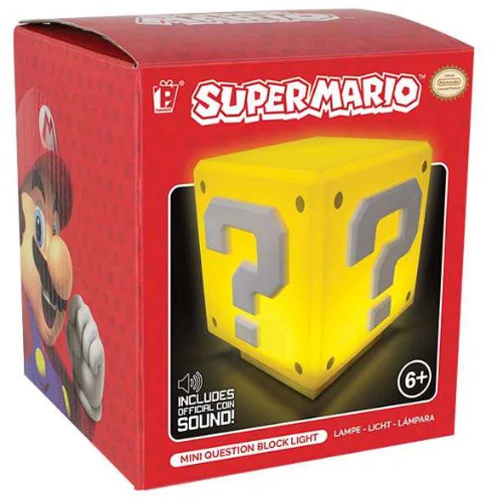 Mini Lampa PLAYSTATION Question Block, galben