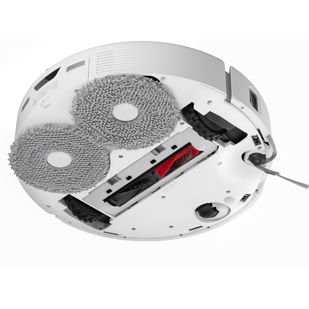 Aspirator robot ROBOROCK Qrevo Curv 5A1 QREVOCURV5A1, 0.33l, 14.4V, autonomie max 180 min, Navigare Lidar, functie mop, alb-gri