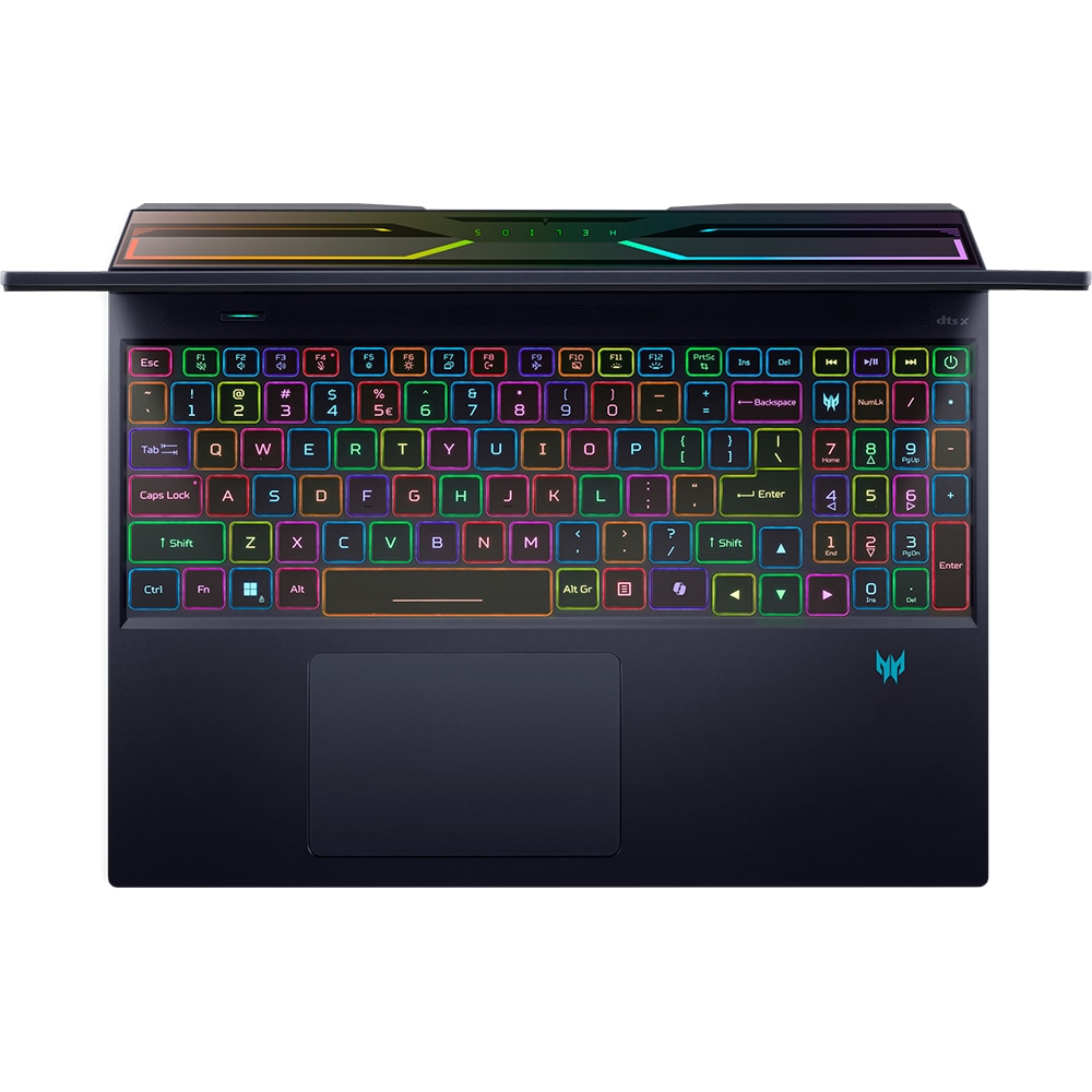 Laptop Gaming ACER Predator Helios 16 PH16-72-72R1, Intel Core i7-14700HX pana la 5.6GHz, 16" WQXGA, 16GB, SSD 1TB, NVIDIA GeForce RTX 4070 8GB, Free DOS, negru