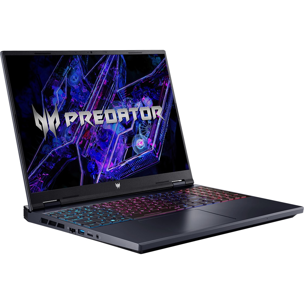 Laptop Gaming ACER Predator Helios Neo 16 PHN16-72-72S1, Intel Core i7-14700HX pana la 5.6GHz, 16" WQXGA, 16GB, SSD 1TB, NVIDIA GeForce RTX 4070 8GB, Windows 11 Home, negru