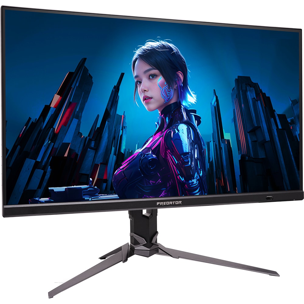 Monitor Gaming LED IPS ACER Predator XB273KV4, 27", 4K, 320Hz, AMD FreeSync Premium, HDR10, boxe, negru