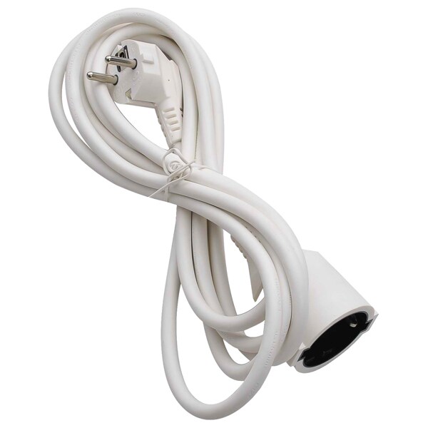 Prelungitor fisa MYRIA MY2312, 5m Schuko, alb