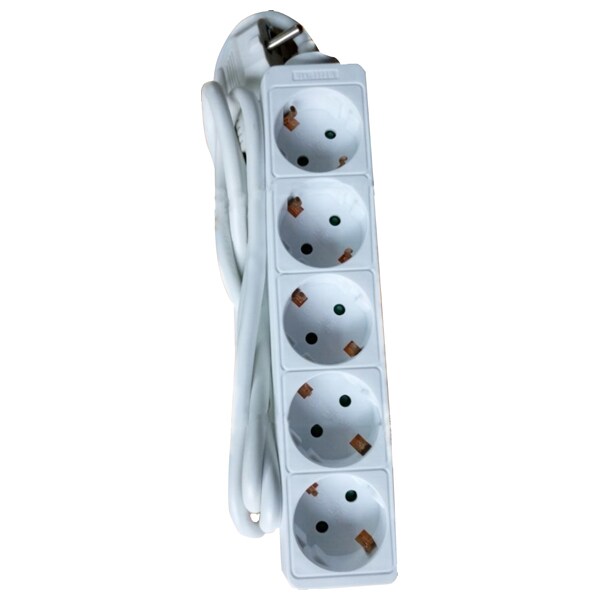 Prelungitor MYRIA MY2311, 5 prize Schuko, 5m, alb