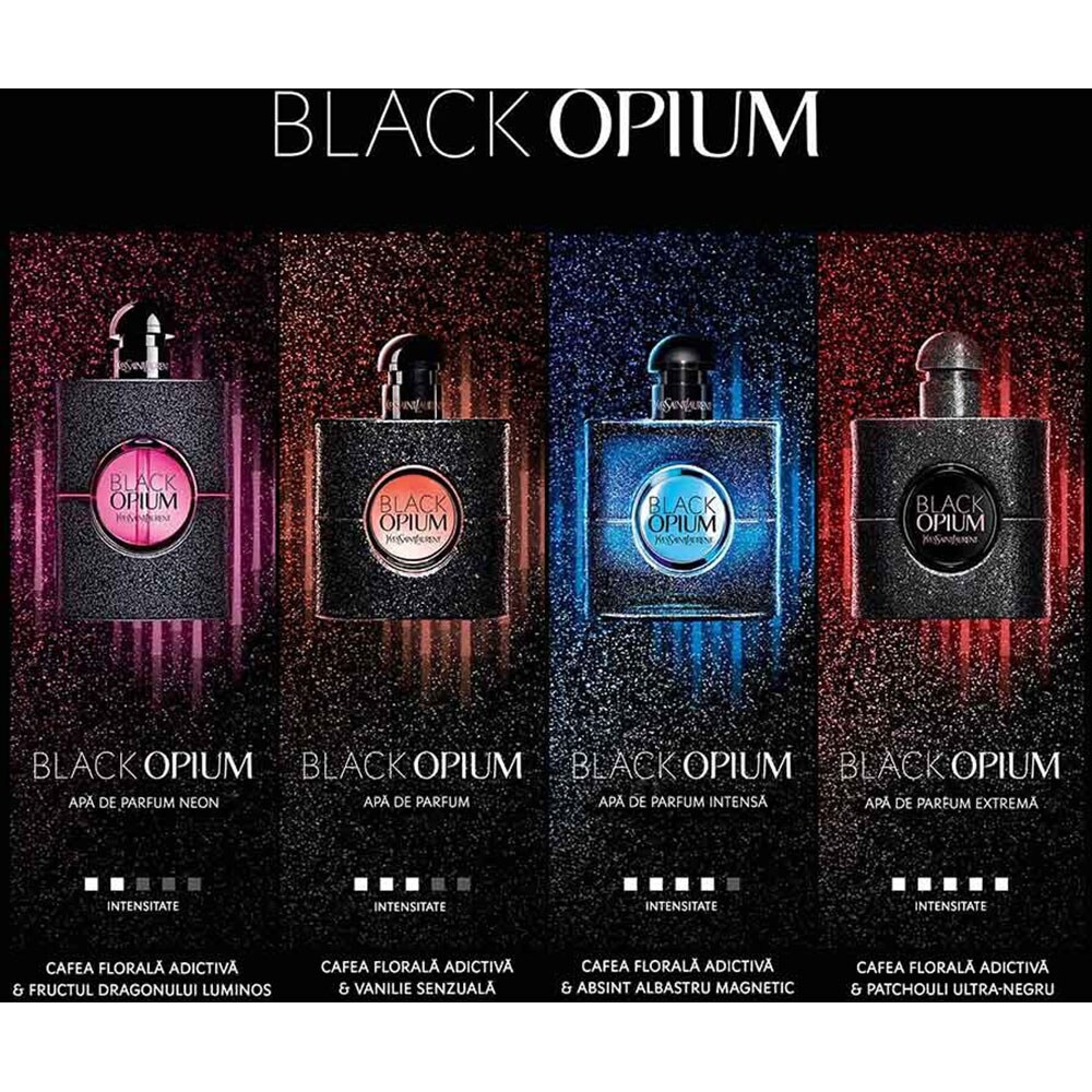 Apa de parfum YVES SAINT LAURENT Black Opium Extreme, Femei, 50ml