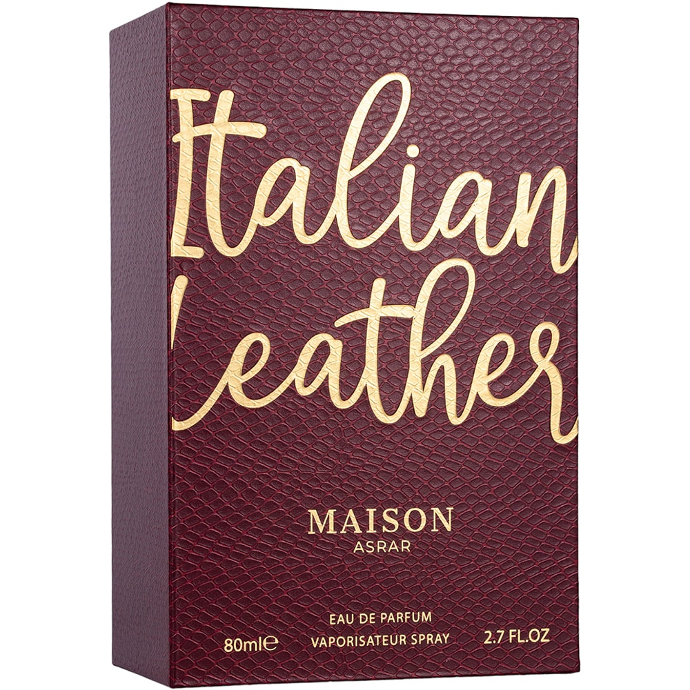 Apa de parfum MAISON ASRAR Italian Leather, Unisex, 80ml