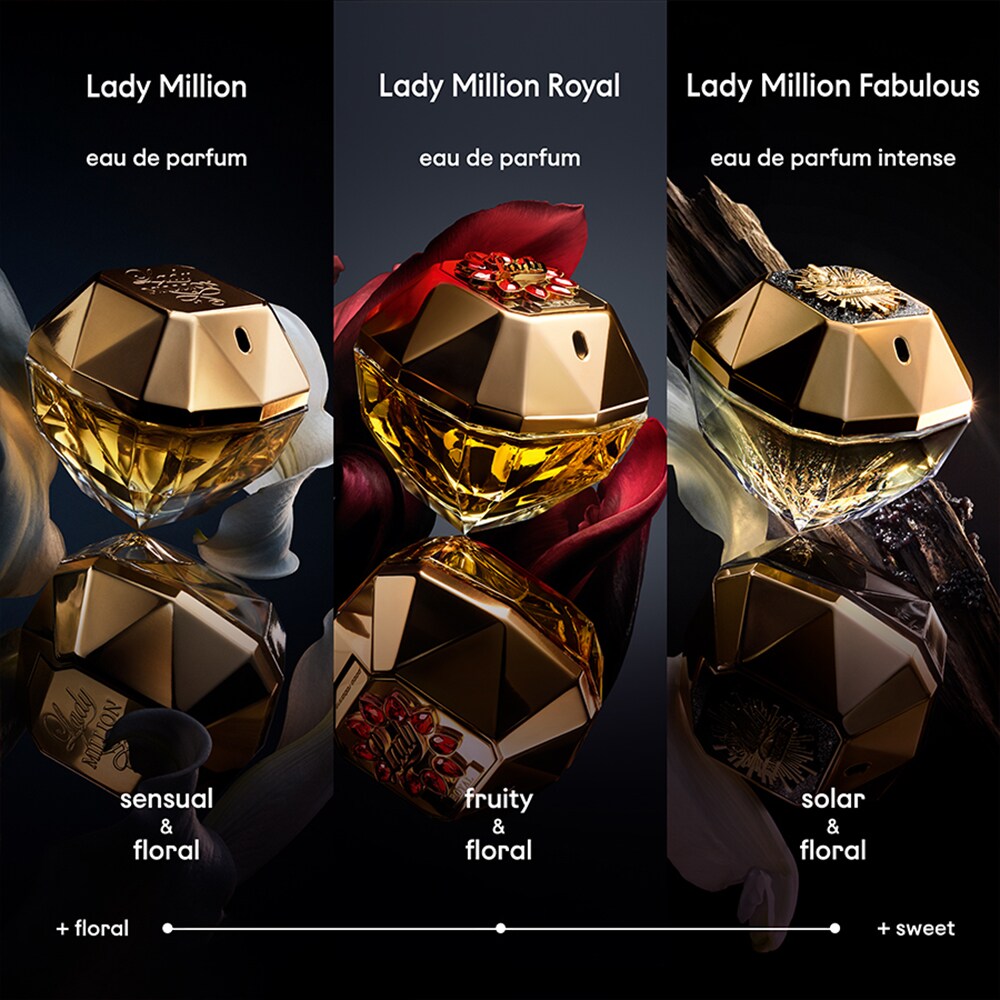 Apa de parfum PACO RABANNE Lady Million Royal, Femei, 80ml