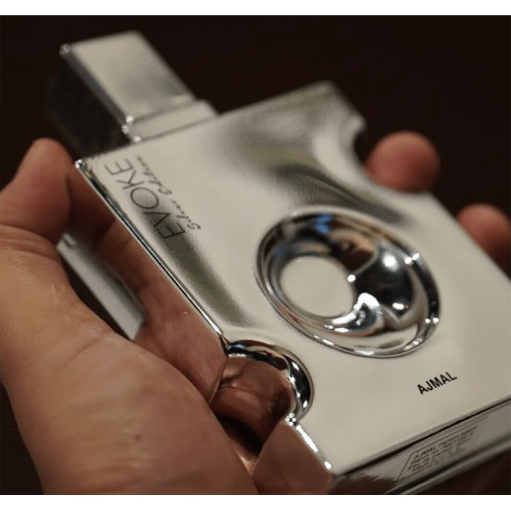 Apa de parfum AJMAL Evoke Silver, Barbati, 90ml