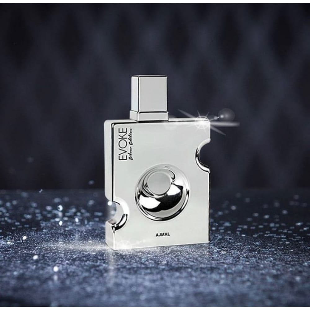 Apa de parfum AJMAL Evoke Silver, Barbati, 90ml