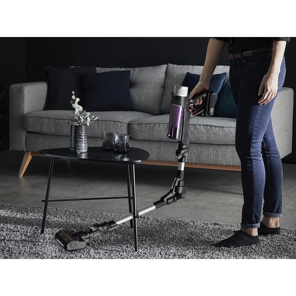 Aspirator vertical ROWENTA X-Force 9.6 RH2037WO, 0.4l, 18V, autonomie max 45 min, violet-negru