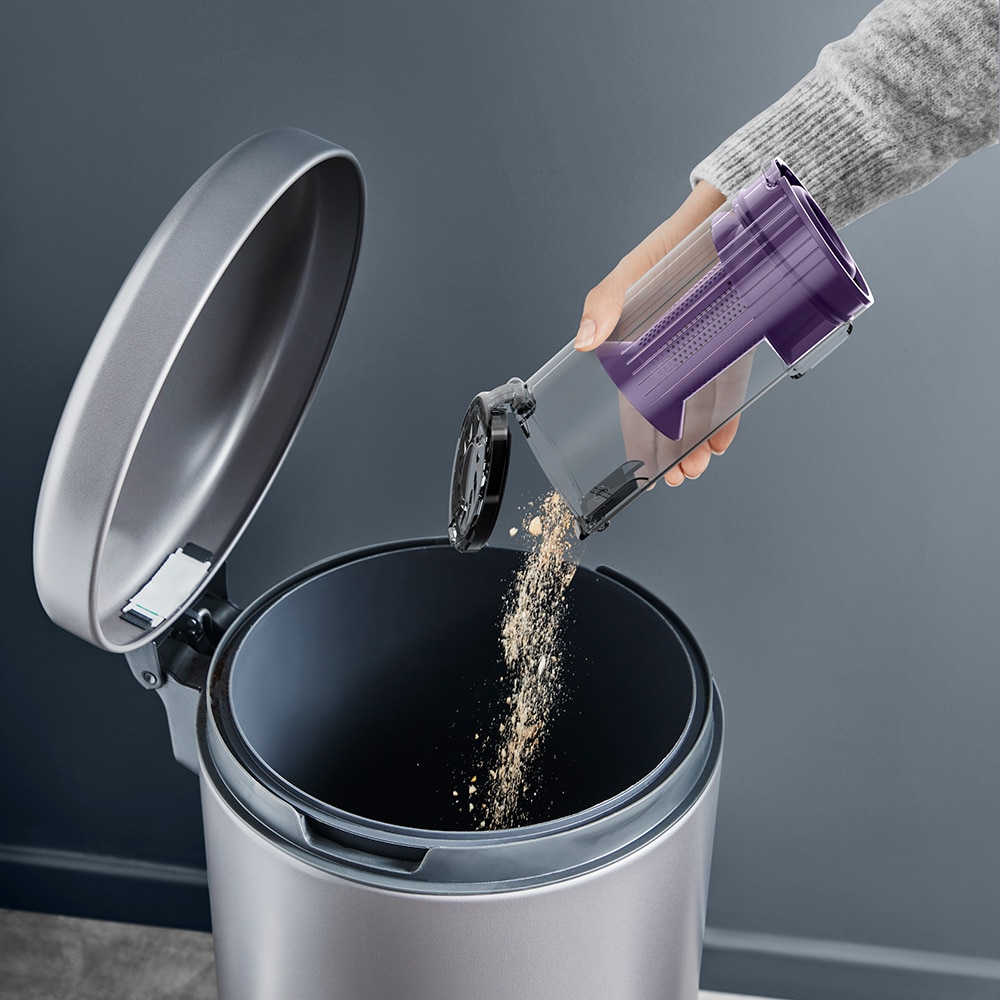 Aspirator vertical ROWENTA X-Pert 7.6 RH6A35WO, 0.44l, 18.5V, autonomie max 45 min, violet-negru