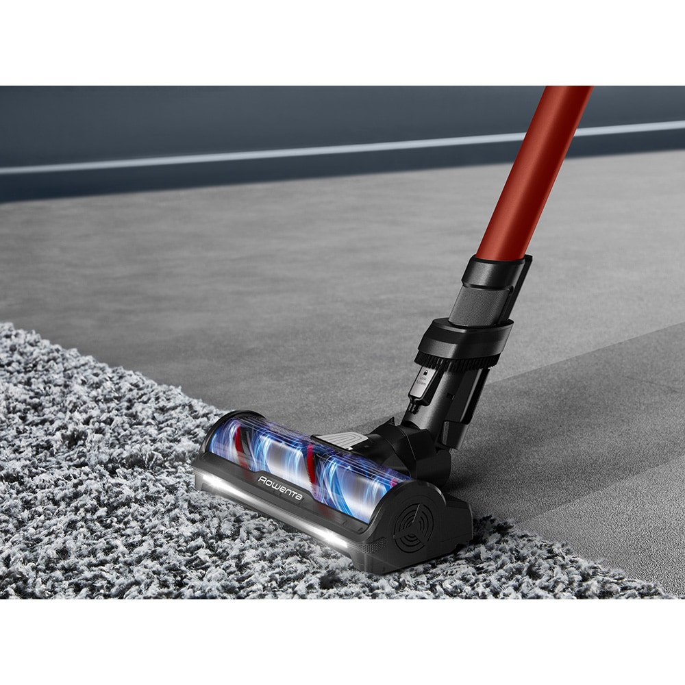 Aspirator vertical ROWENTA X-Force 13.6 RH9A73WO, 0.65l, 25.9V, autonomie max 60 min, rosu-negru