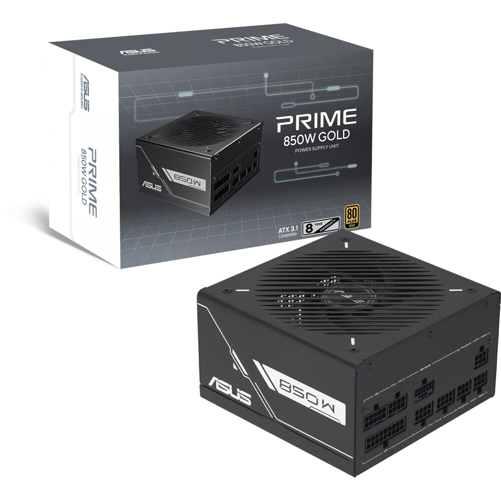 Sursa ASUS Prime Black Edition, 850W, 135mm, 80 Plus Gold, Full Modular