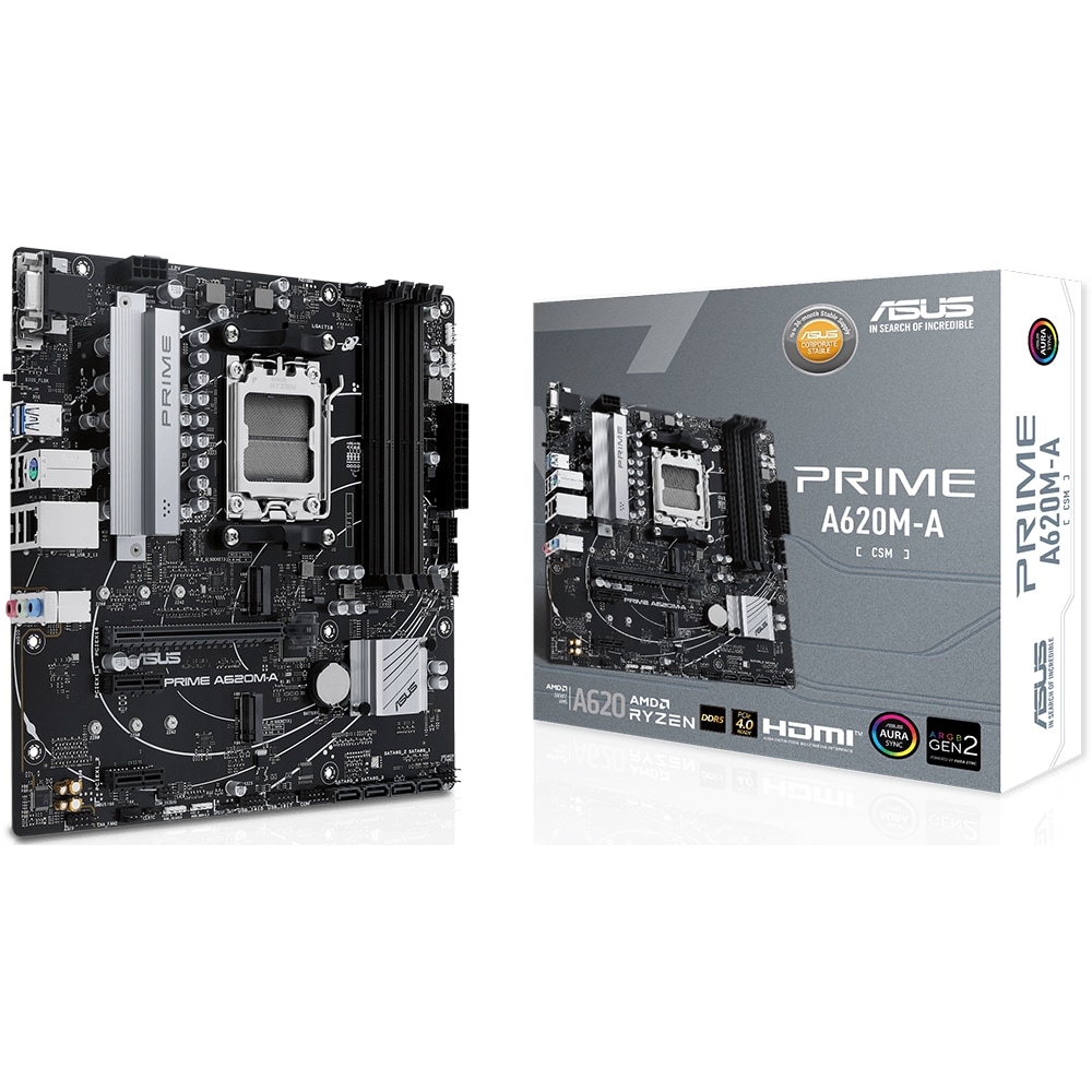 Placa de baza ASUS PRIME A620M-A-CSM, Socket AM5, mATX