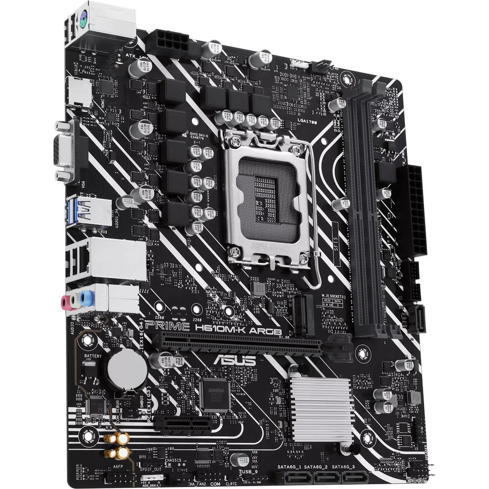 Placa de baza ASUS PRIME H610M-K ARGB, Socket 1700, mATX