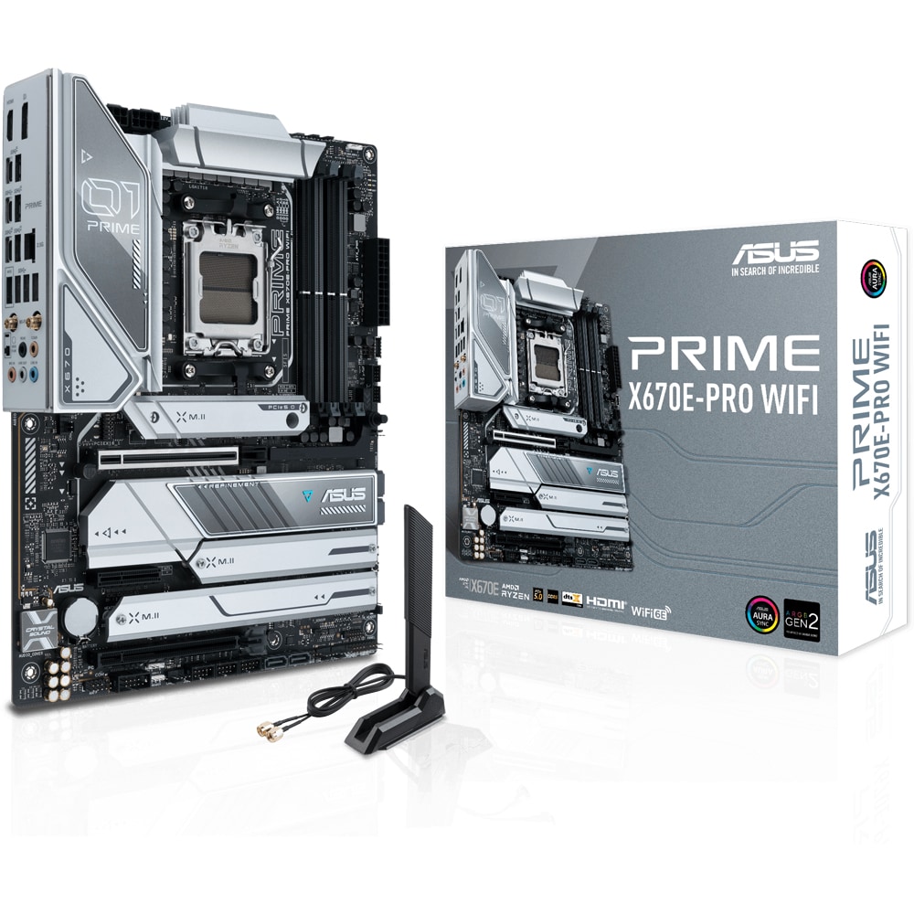 Placa de baza ASUS PRIME X670-PRO WIFI, Socket AM5, ATX, Wi-Fi