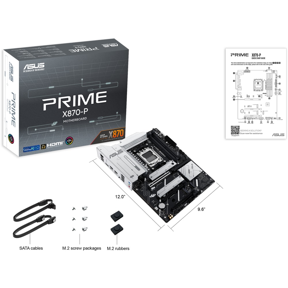 Placa de baza ASUS  PRIME X870-P, Socket AM5, ATX