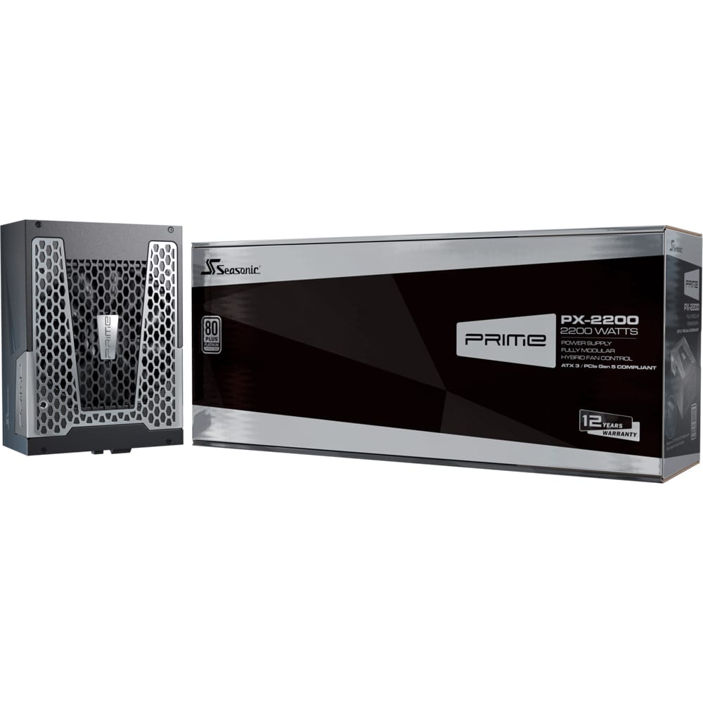 Sursa PC SEASONIC Prime PX-2200 ATX 3.1, 2200W, 135mm, 80 Plus Platinum, Full Modular