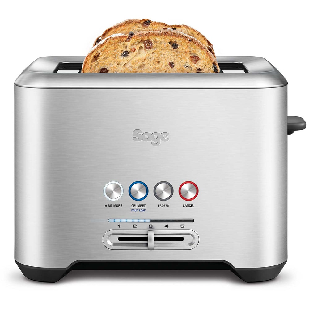 Prajitor de paine SAGE BTA720, 2 felii, 1000W, argintiu-negru