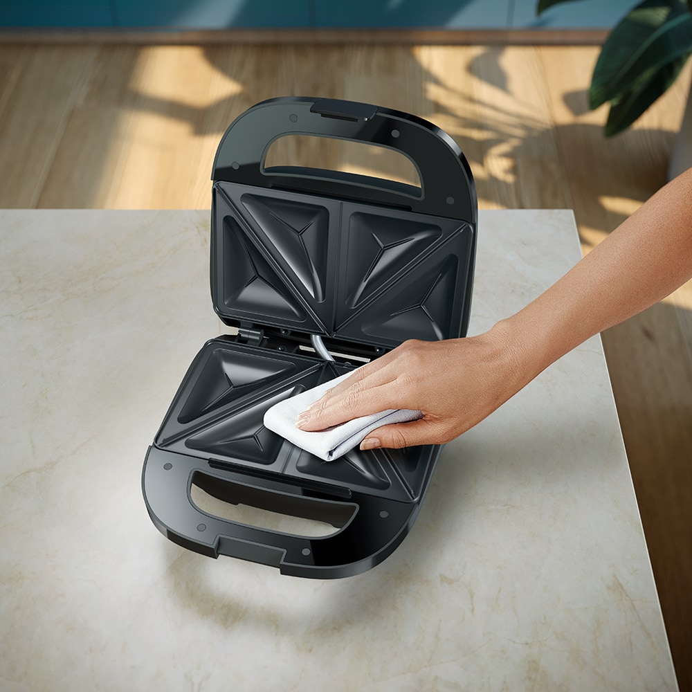 Sandwich maker PHILIPS Seria 3000 HD2331/90, 750W, negru