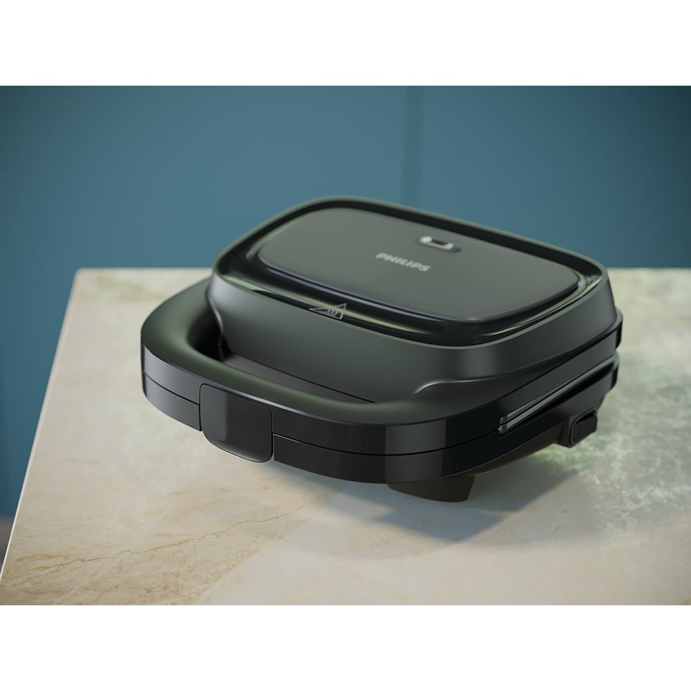 Sandwich maker PHILIPS Seria 3000 HD2331/90, 750W, negru
