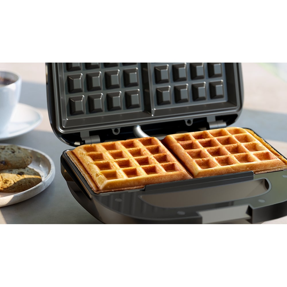 Aparat de facut waffe PHILIPS Seria 3000 HD2332/90, 750W, negru