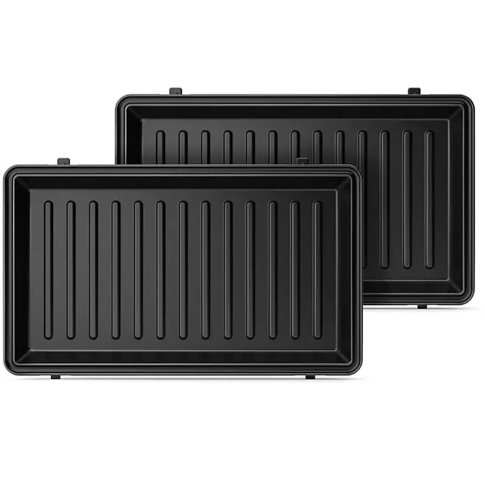 Sandwich maker PHILIPS Seria 3000 HD2350/80, 750W, 3 placi detasabile, negru-argintiu