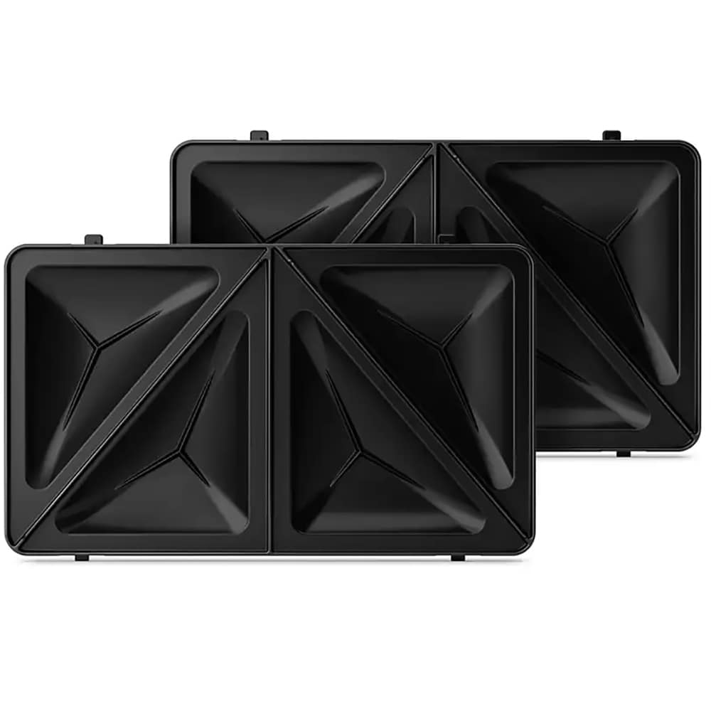 Sandwich maker PHILIPS Seria 3000 HD2350/80, 750W, 3 placi detasabile, negru-argintiu