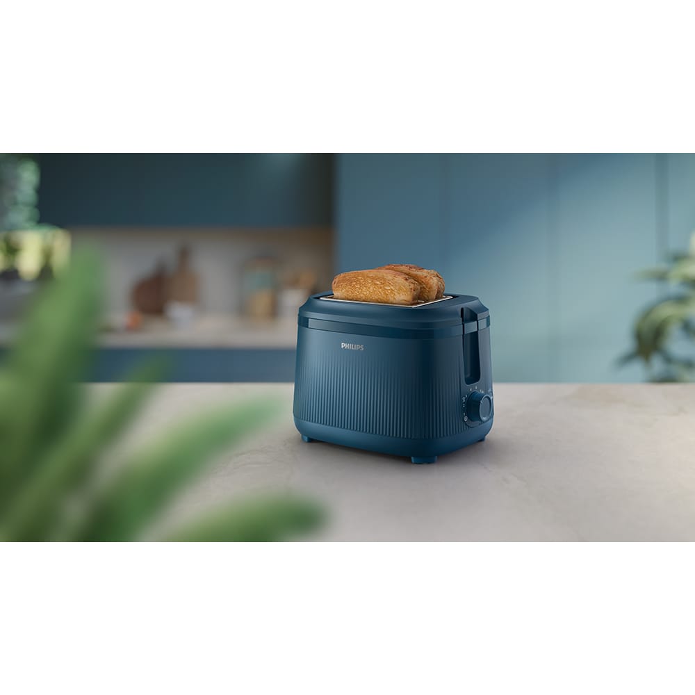 Prajitor de paine PHILIPS Seria 3000 HD2511/70, 2 felii, 900W, albastru inchis